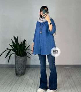 مانتو جلو دکمه نازگل