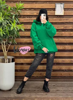 هودی کلاهدار ساده