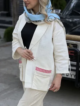 مانتوکتی سرجیب سرخابی