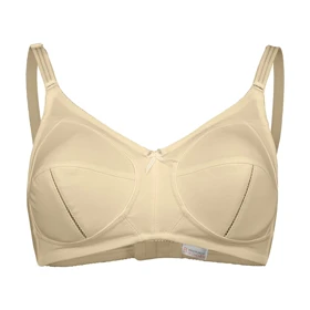 سوتین زنانه سه تکه نخی لاکرا مدل بدون فنر کرم لین کد 4680-419