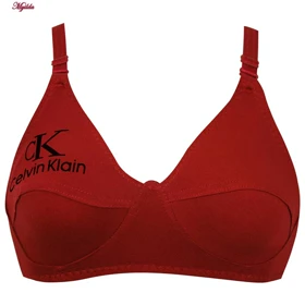 سوتین زنانه بدون فنر قرمز کد 3400-MY