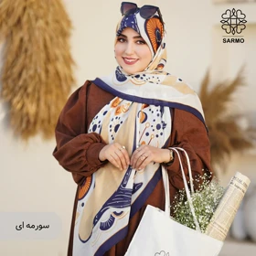 روسری نخ پنبه وال