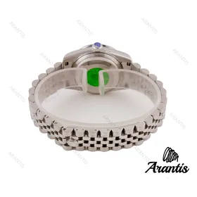رولکس زنانه دورنگین سیلور صفحه آبی w-8965