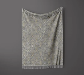 شال مبل ریش دار sofa shawl 85