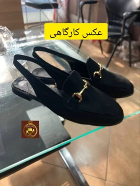 کفش صندل پشت‌باز رکابدار زنانه تابستانی