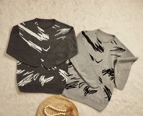 بلوز بافت چاپی زنانه کد 403074