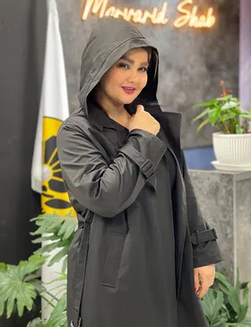 بارانی ماکسی کلاهدار شیلا کد : 003238B