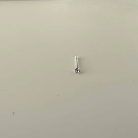 پیرسینگ بینی نقره تک نگین نقطه ای 1.5mm