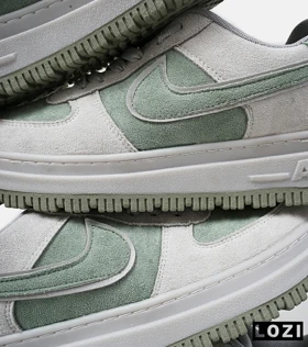 کفش کتانی بزرگ پا طوسی سبز NIKE AIR FORCE