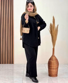 ست دوتیکه مانتو شلوار