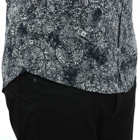 پیراهن آستین بلند طرح دار مردانه مدل 61014110