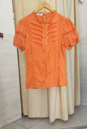 شومیز دخترانه آستین کوتاه