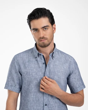 پیراهن مردانه آستین کوتاه کد 1900