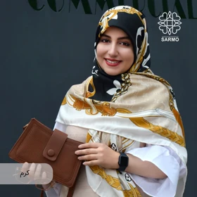 روسری نخ کشمیر نور - اقتصادی (کرم)