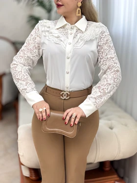 شومیز دانتل آیناز 2877