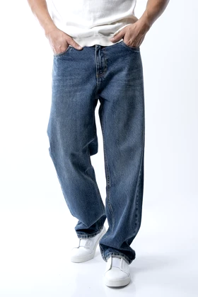 شلوار جین نیم بگ مردانه