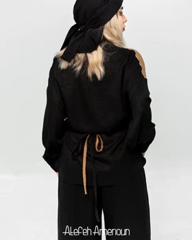 شومیز شلوار نیم رخ