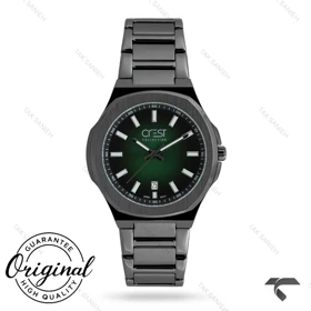 ساعت کرست مردانه 6347-3 مشکی صفحه سبز Crest-11047-G
