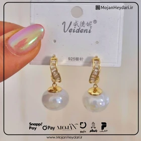 گوشواره صدفی مشابه طلا کد sg126