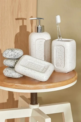 ست اکسسوری حمام Karaca Home مدل Melba سرامیکی - سفید