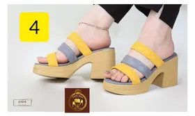 صندل و روفرشی تمام طبی زنانه پاشنه‌دار 4-610