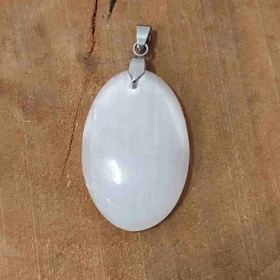 سنگ سلنایت کد 7 (به همراه زنجیر استیل و بند چرمی)