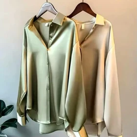 شومیز ساتن وارداتی shein