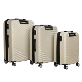 چمدان ماژرو مدل Arghavan-Plus-3X مجموعه 3 عددی (شیری)