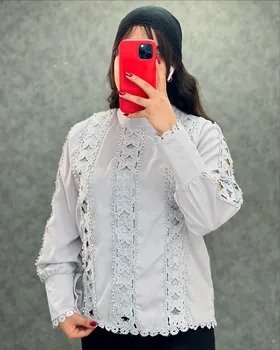 شومیز ترکیبی گیپور
