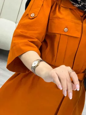 مانتو لینن سرشانه پاگن