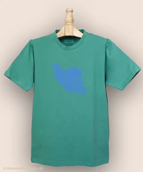 تیشرت مردانه و زنانه طرح نقشه ایران با اثر انگشت