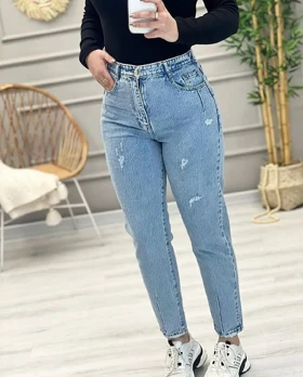 شلوار جین مام استایل