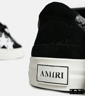 کفش اسنیکرزمشکی سفید Amiri Stars v2