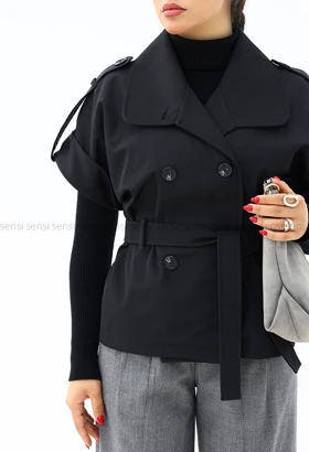 وست زنانه آستر دار کابوی کد1006799
