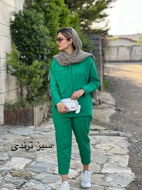 ست مانتو شلوار سه جیب
