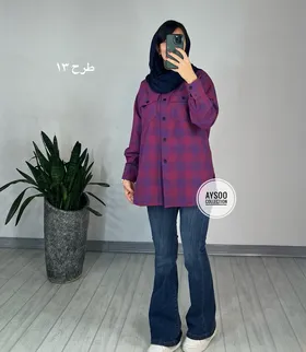 مانتو چهارخونه ترنج 1