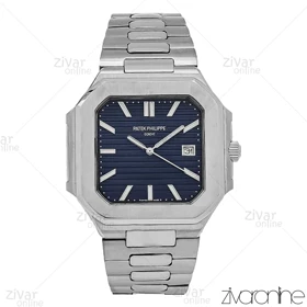 ساعت پتک فیلیپ کوبیتوس مردانه نقره ای صفحه سرمه ای 106933