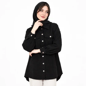 شومیز مخمل کبریتی پاییزی زنانه برند شین