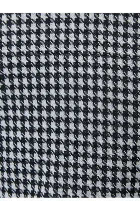 ژاکت یقه خدمه مدل Houndstooth آستین بلند 4SAM70137MK