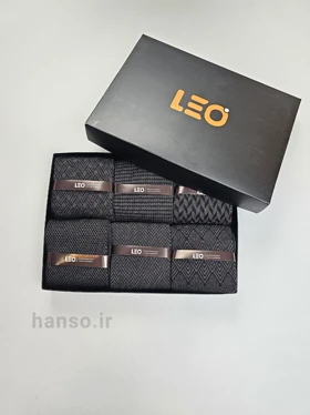 پک جوراب ساق‌دار لئو Leo کد 8110 - جعبه 6 جفتی