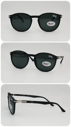 عینک آفتابی مردانه و زنانه پرسول Persol Po3222 ضد اشعه UV400 (فریم مشکی، عدسی‌ها مشکی)