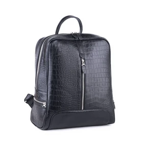 کیف چرم زنانه مدل کوله پشتی عمودزیپ