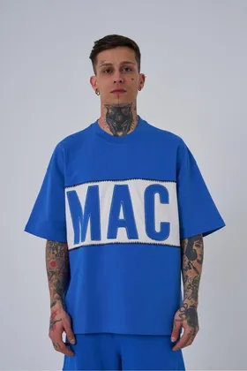 تیشرت مردانه MAC Blanket Oversize آبی روشن M1969