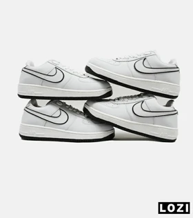 کفش مردانه و زنانه سفید مشکی NIKE AIR FORCE