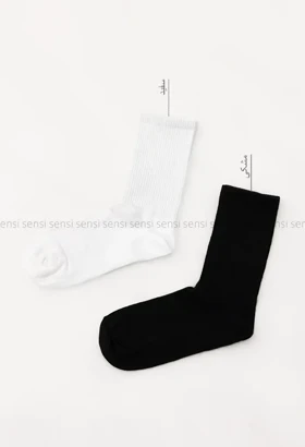 جوراب ساده ساق‌دار کد1004999