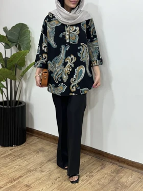 تونیک مانتویی ایتالیایی ترمه