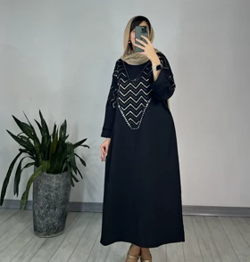 مانتو کفتان مشکی لیزا