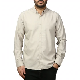 پیراهن آستین بلند لینن مردانه مدل 6105913