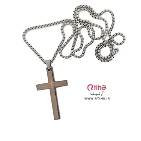پلاک گردنبند صلیب مردانه زنانه /نوشته کتاب مقدس