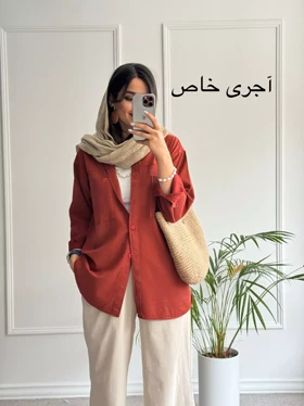 مانتو کتان تیانا ( دارای ایراد جزئی )